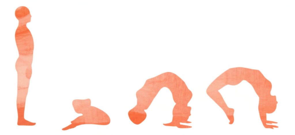 다리 자세 동작 시퀀스