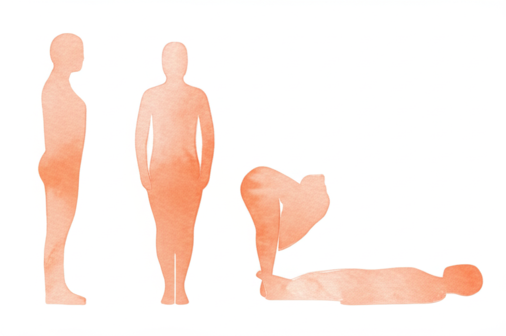 송장 자세 (시체 자세) 동작 시퀀스