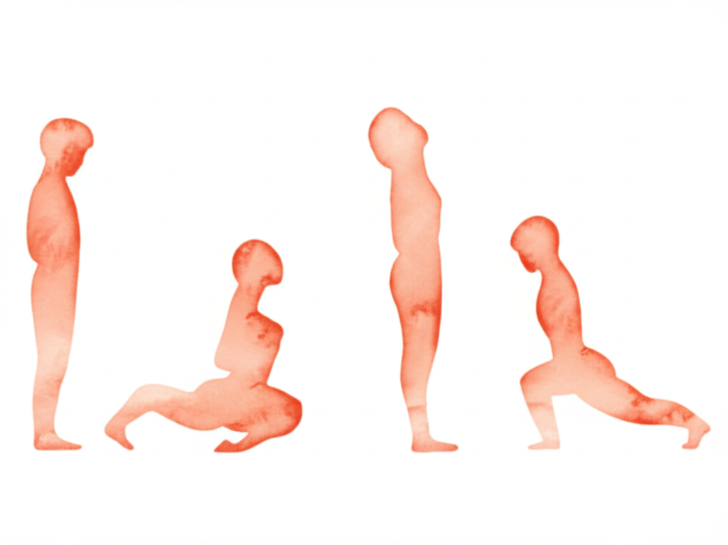 낮은 런지 자세