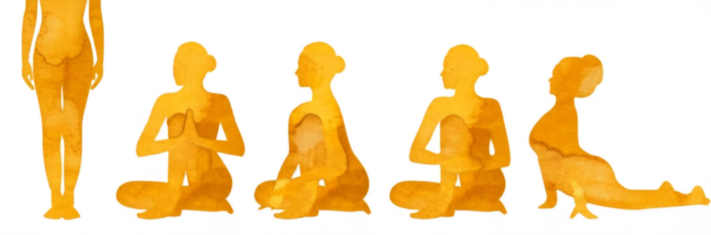 마리치 자세 동작 시퀀스