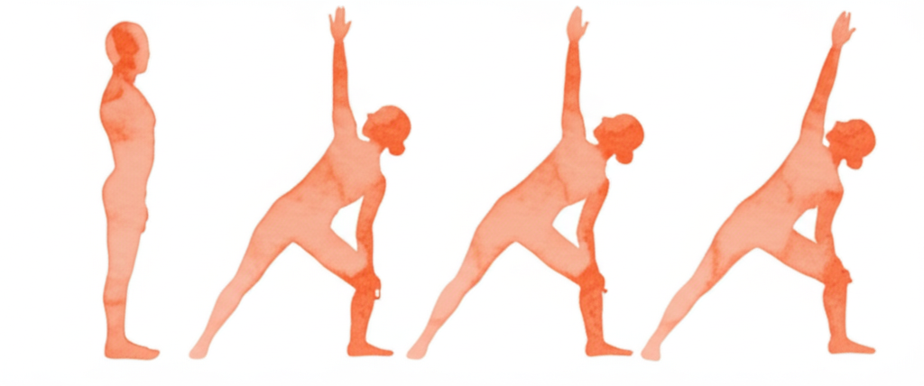 역전사 자세 동작 시퀀스