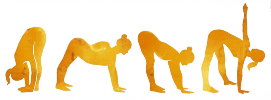 비튼 옆 각도 자세