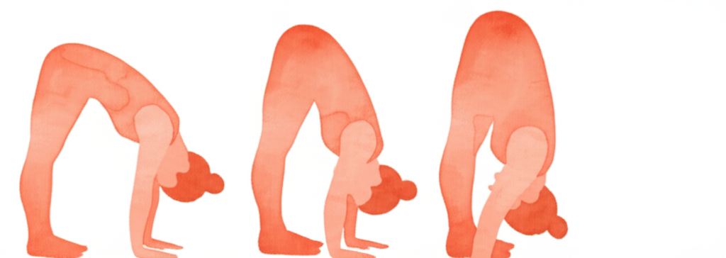 어깨 열기 선 전굴 자세 동작 시퀀스