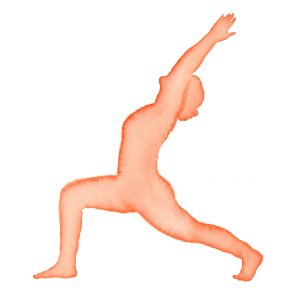 초승달 런지 자세