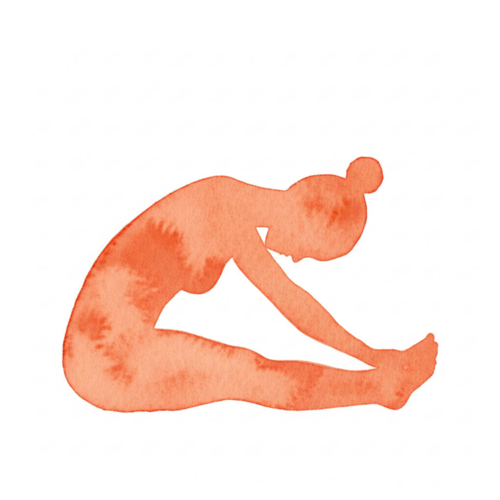 앉아서 전굴 자세