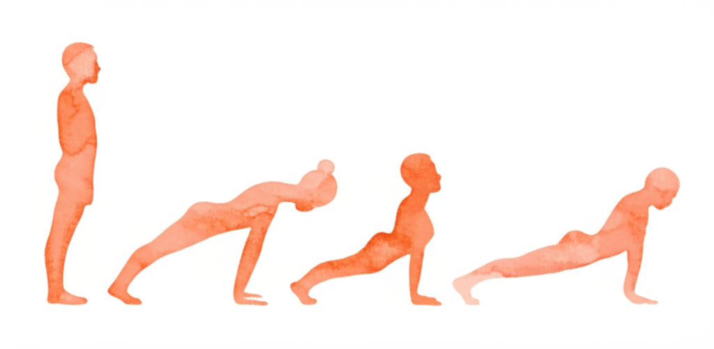 위를 향한 개 자세